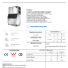 NSF 1500 lbs Cube Ice Machine 220V/60HZ SK-1500P-729 - Image 2