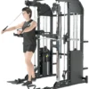 French Fitness FSR50 All-in-One Home Gym Smith Machine + Dual Cable Rack (New) - Image 4