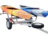 MicroSport Trailer, Spare Tire, 2 SeaWing Kayak Racks